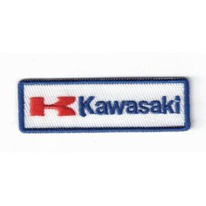 Kawasaki Racing Motorsports Logo 2.5in Patch Iron / Sew-On